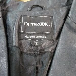 Outbrook genuine lambskin jacket new